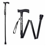 folding walking stick for elderly old age people men and women
