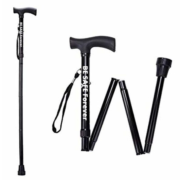 folding walking stick for elderly old age people men and women